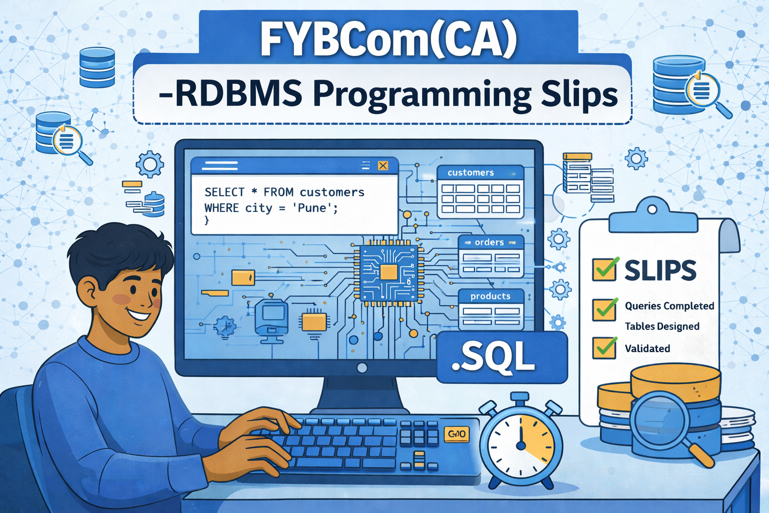 FYBCom(CA)-RDBMS Programming Slips