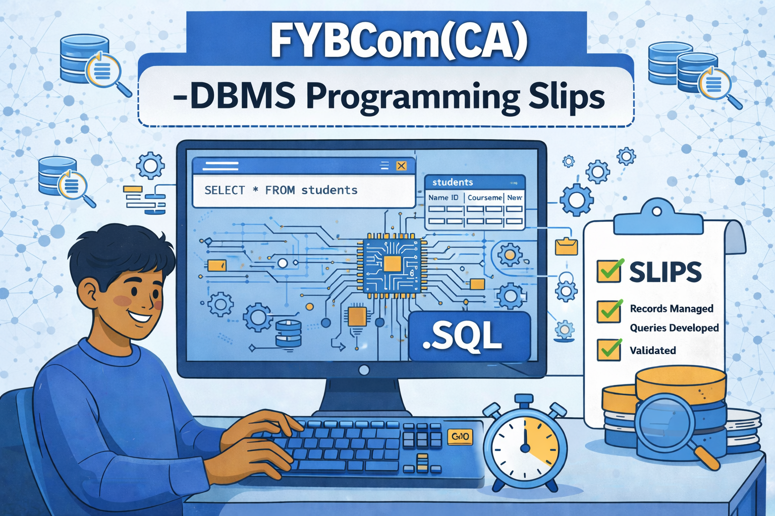 FYBCom(CA)-DBMS Programming Slips